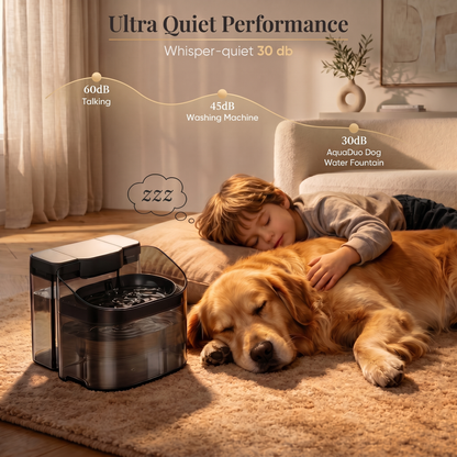 AquaWell - Two Tank Dog Water Fountain